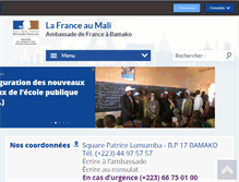 Tablet Screenshot of ambafrance-ml.org